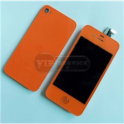 iPhone 4S LCD+BackCover оранжевый оригинал