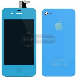 iPhone 4 LCD+BackCover голубой оригинал