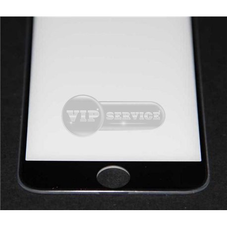 iPhone 6/6S противоударное стекло с силиконовым бортом, черное 