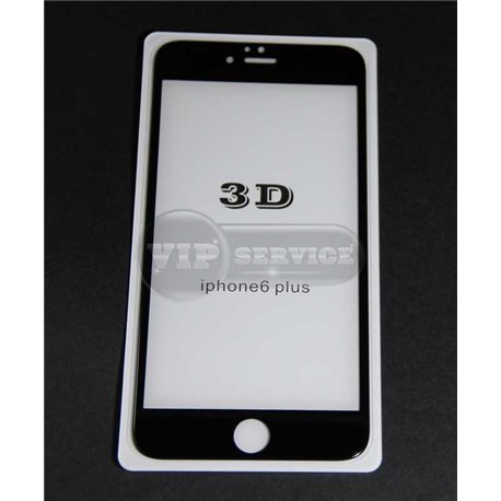 iPhone 6Plus/6S Plus противоударное стекло 3D, черное