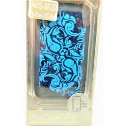 чехол-накладка iPhone 3G/3GS Pro Case Air узоры голубой силиконовый