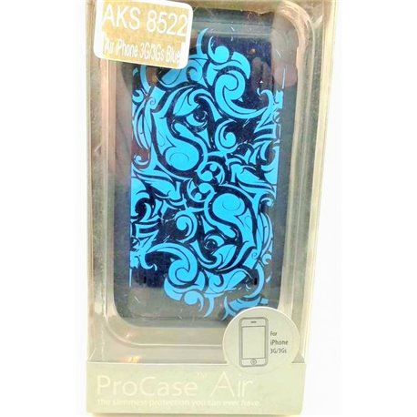 iPhone 3G/3GS чехол-накладка Pro Case Air узоры, силиконовый, голубой