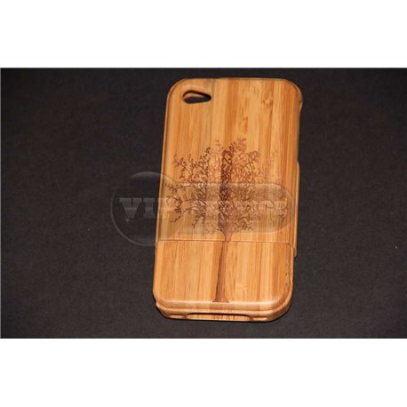 iPhone 4/4S чехол-накладка "Дерово" из бамбука