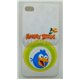 iPhone 4/4S чехол-накладка «Angry Birds» пластиковый, белый фон 