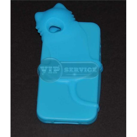 iPhone 4/4S чехол-накладка «Kiki» силиконовый, синий
