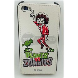 iPhone 4/4S чехол-накладка «Plants vs Zombies» экокожа