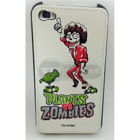 iPhone 4/4S чехол-накладка «Plants vs Zombies» экокожа