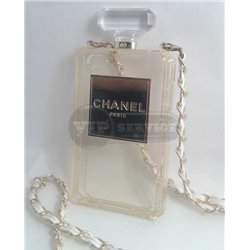 чехол-накладка iPhone 4/4S Chanel в виде флакона прозрачный силиконовый