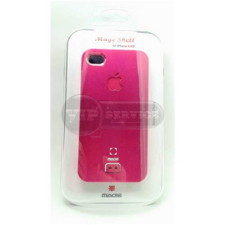 iPhone 4/4S чехол-накладка Mega пластиковый, розовый 