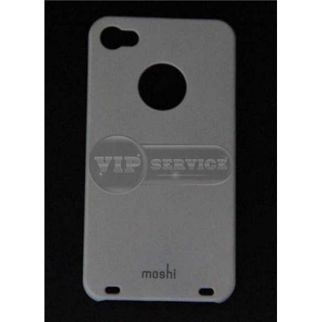 iPhone 4/4S чехол-накладка Moshi, пластиковый, белый