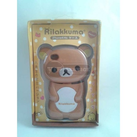 iPhone 4/4S чехол-накладка Rilakkuma, пластиковый, бежевый 