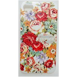 iPhone 4/4S чехол-накладка «Цветы» пластиковый, цветной 