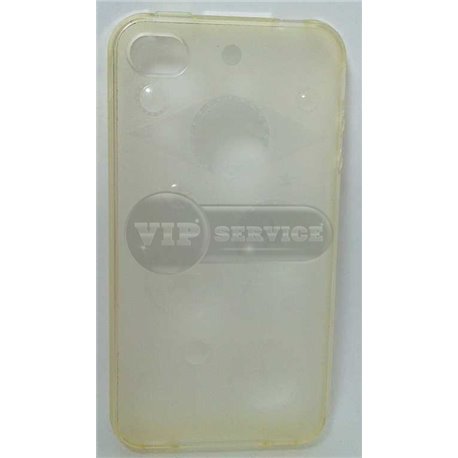 iPhone 4/4S чехол-накладка силиконовый в пузырях, прозрачный 