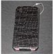 iPhone 5/5S чехол-блокнот Hoco, черный, коричневый под кожу аллигатора 