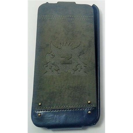 iPhone 5/5S чехол-блокнот Zenus кожаный, черный