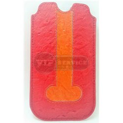 iPhone 5/5S чехол-футляр iCarer Genuine Leather Case кожаный, красный