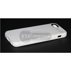 iPhone 5/5S чехол-накладка Eyon, силиконовый, белый
