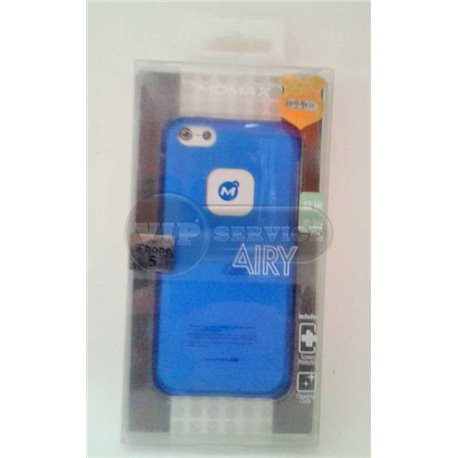 iPhone 5/5S чехол-накладка, «iCase Airy» пластиковый, голубой
