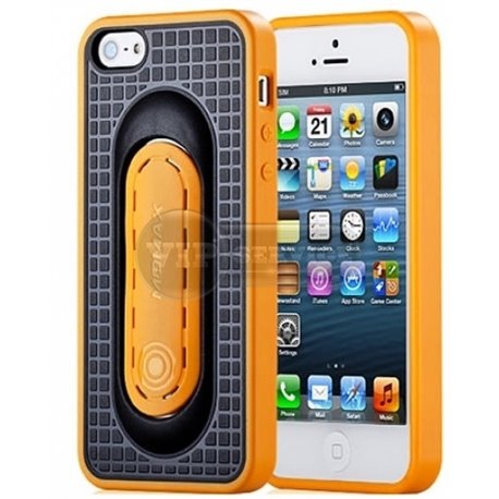 iPhone 5/5S чехол-накладка, «iStand Pro» силиконовый, желтый 