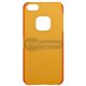 iPhone 5/5S чехол-накладка, «Momax Ultra Thin» силиконовый, оранжевый 
