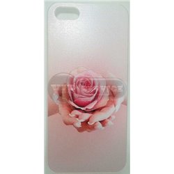 чехол-накладка iPhone 5/5S "Роза на ладони" пластиковый