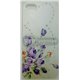 iPhone 5/5S чехол-накладка, «Цветы в стразах» сердечко, пластиковый 