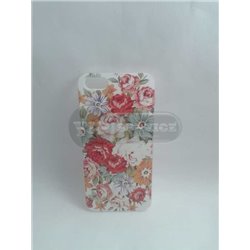 iPhone 5/5S чехол-накладка, цветочки, пластиковый