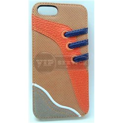 iPhone 5/5S чехол-накладка, со шнурками в виде кроссовка экокожа