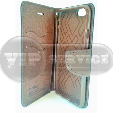 iPhone 6/6S чехол-книжка Mercury со слотом для пластиковых карт, экокожа, силиконовая основа, коричневый 