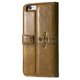 iPhone 6/6S чехол-книжка Pierre Cardin Genuine Leather PCL-P05 кожаный, со слотом для пластиковых карт, коричневый 