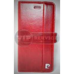 чехол-книжка iPhone 6/6S Pierre Cardin PCL-P05 со слотом для пластиковых карт магнитная застежка красный
