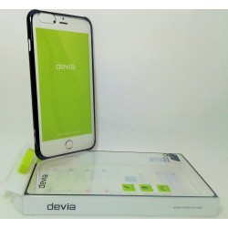 iPhone 6/6S чехол-накладка «Devia» пластиковый, прозрачный с черной окантовкой