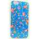 iPhone 6/6S чехол-накладка «KENZO Paris», силиконовый, цветочки, голубой