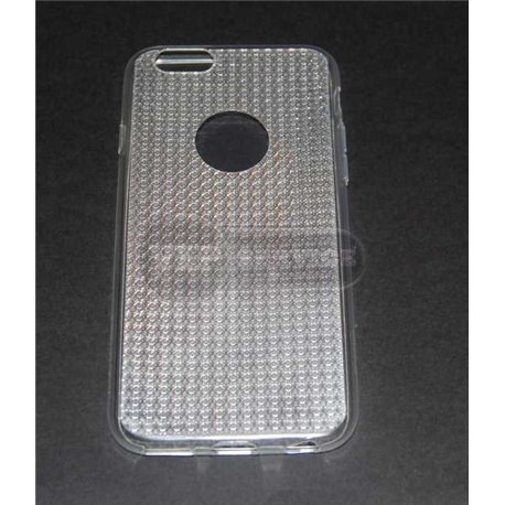 iPhone 6/6S чехол-накладка Baseus, силиконовый с блеском, прозрачный
