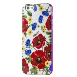 чехол-накладка iPhone 6/6S Kenzo Paris "Цветочки" светло-бежевый силиконовый