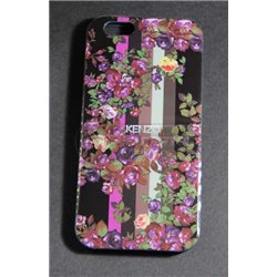 чехол-накладка iPhone 6/6S Kenzo "Цветы" темный силиконовый
