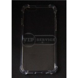 iPhone 6/6S чехол-накладка противоударный с уголками, силиконовый, прозрачный
