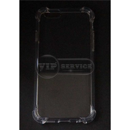 iPhone 6/6S чехол-накладка противоударный с уголками, силиконовый, прозрачный