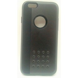 iPhone 6/6S чехол-накладка силиконовый с пластиковой вставкой, черный