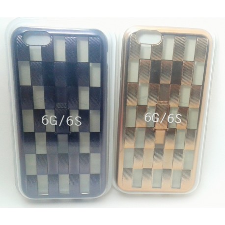 iPhone 6/6S чехол-накладка силиконовый, золотой, коричневый 