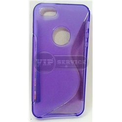 iPhone 6/6S чехол-накладка, силиконовый волна, фиолетовый 