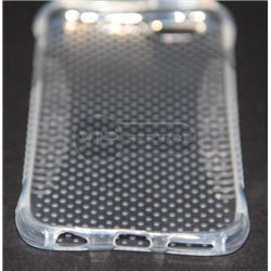 iPhone 6/6S чехол-накладка противоударный, силиконовый, с жабрами, прозрачный