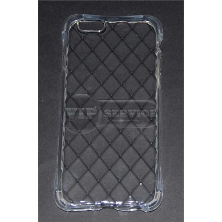 iPhone 6/6S чехол-накладка противоударный, силиконовый, ромб, прозрачный