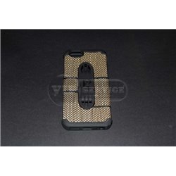 iPhone 6/6S чехол-накладка, плетенка тканевая+силикон, бежевый