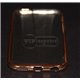 iPhone 6/6S чехол-накладка, силиконовый, золотой по торцам