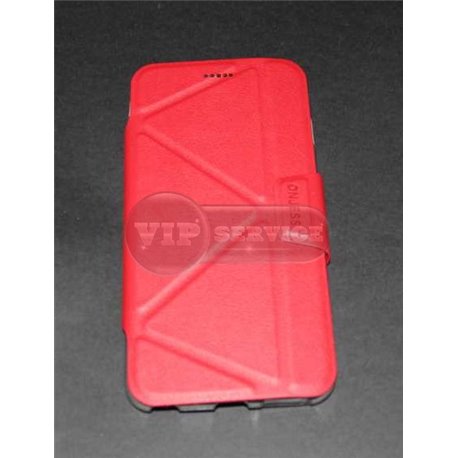iPhone 6 Plus/6S Plus чехол-книжка ONJESS, экокожа+силикон, красный