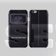 iPhone 6 Plus Momax Flip View чехол-книжка с окошком FVAPIP6LL, экокожа, черный 