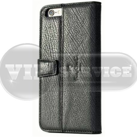iPhone 6 Plus/6S Plus чехол-книжка Pierre Cardin Genuine Leather PCL-P05 кожаный, черный 