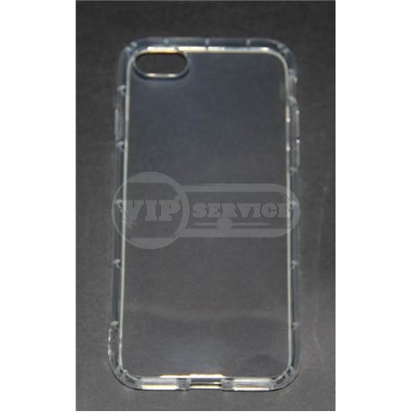 iPhone 7 чехол-накладка силиконовый, прозрачный с насечками жесткости