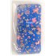 iPhone 6 Plus/6S Plus чехол-накладка силиконовый Kenzo Paris, цветы разноцветные, синий фон